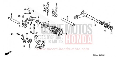 GEARSHIFT DRUM CR250R3 de 2003